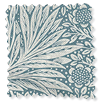 William Morris Marigold Steel Blue Rullgardiner swatch image