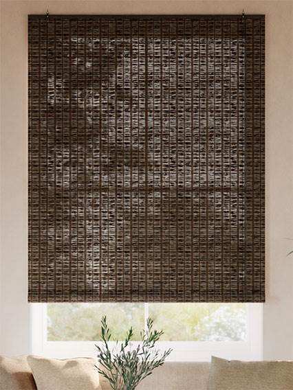 Maui Walnut Bambu rullgardin roll-up thumbnail image