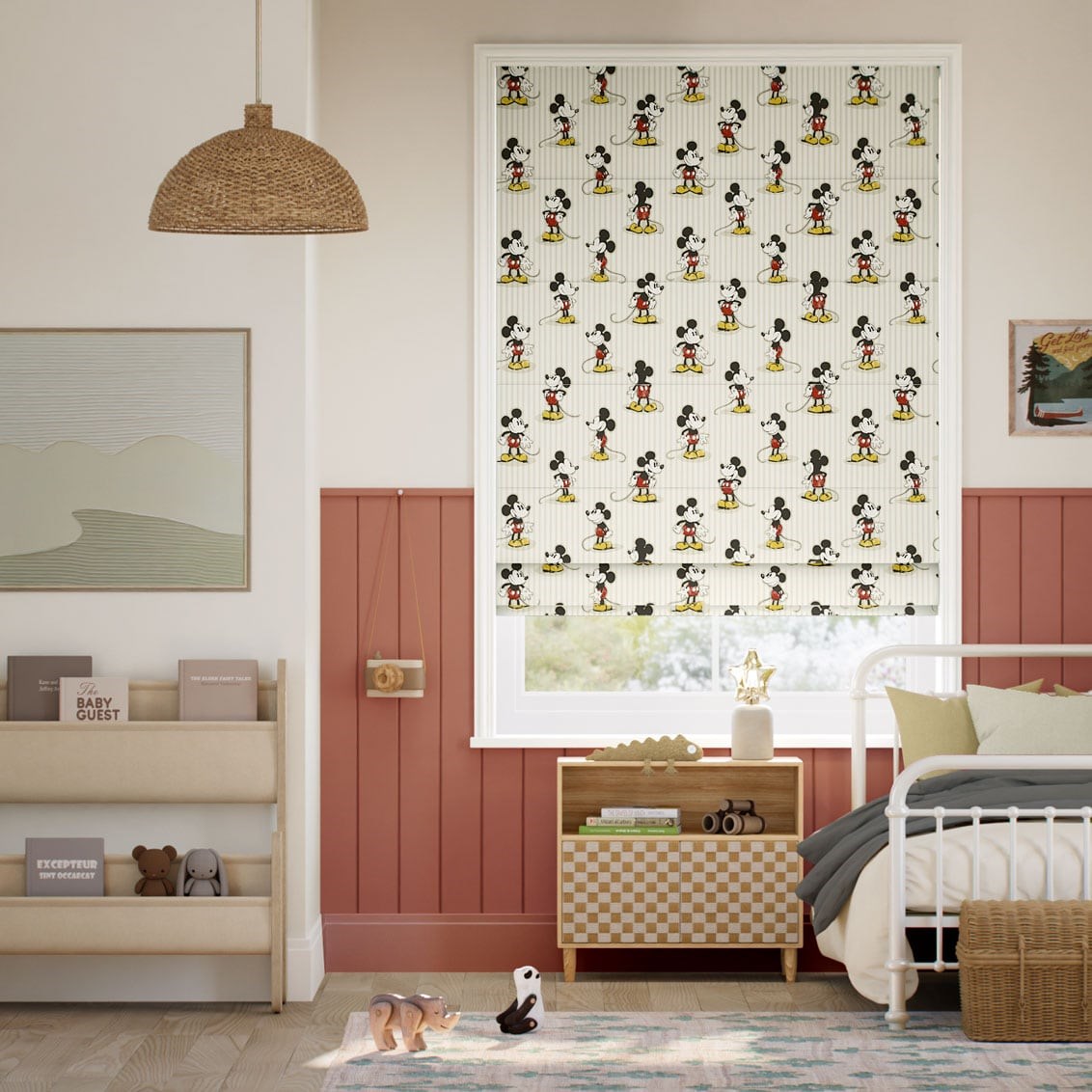 Hissgardin Musse Pigg Stripe Natural