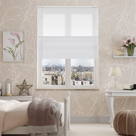 Plisségardin Night & Day Duo Simply White