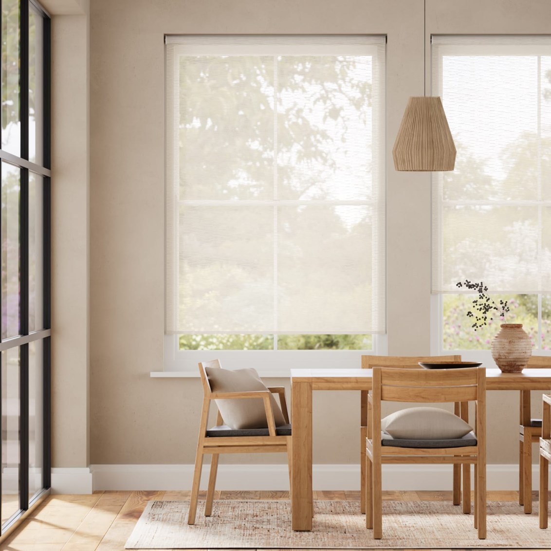 Rullgardin Oriel Voile Whitewash
