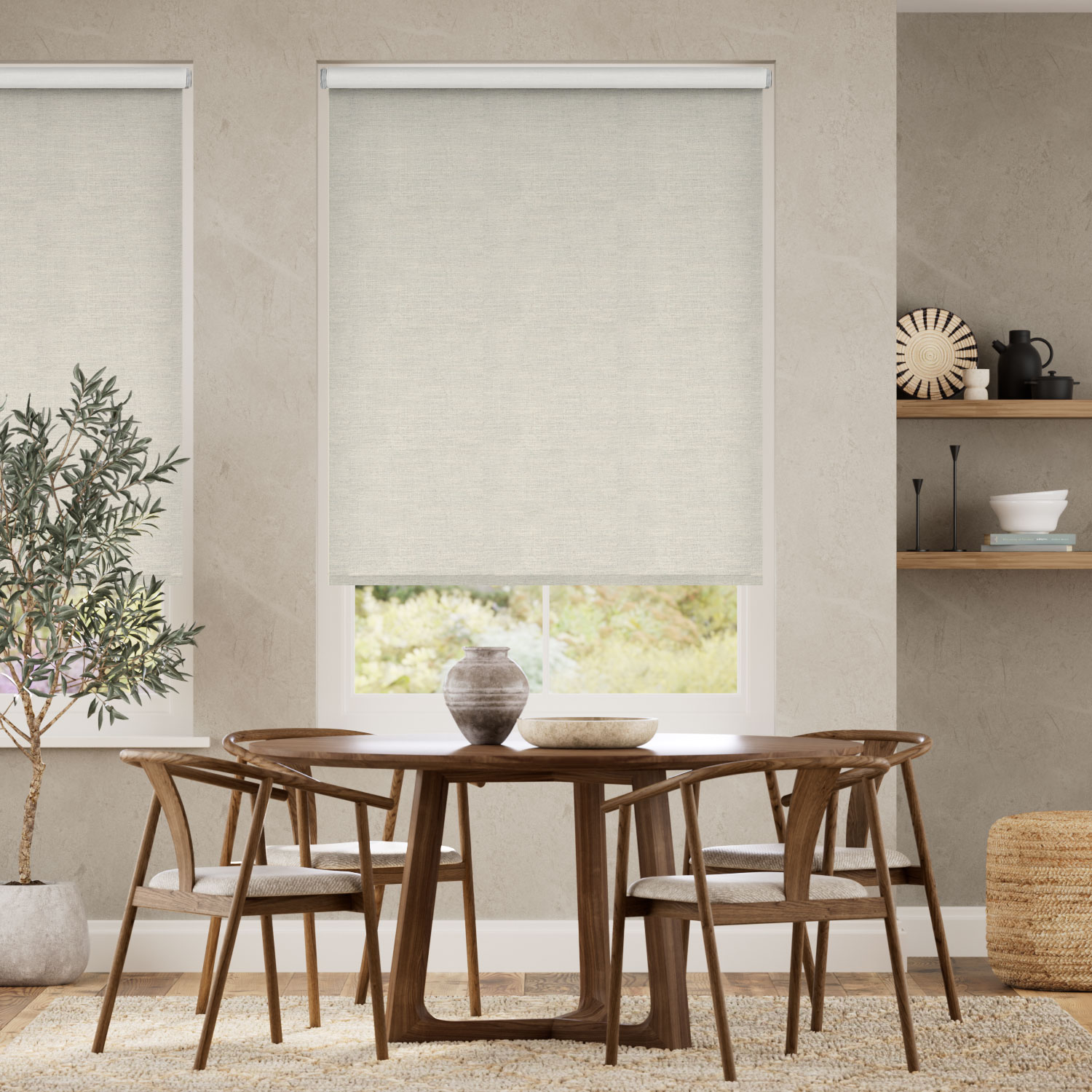 Rullgardin Choices Paleo Linen Ecru 