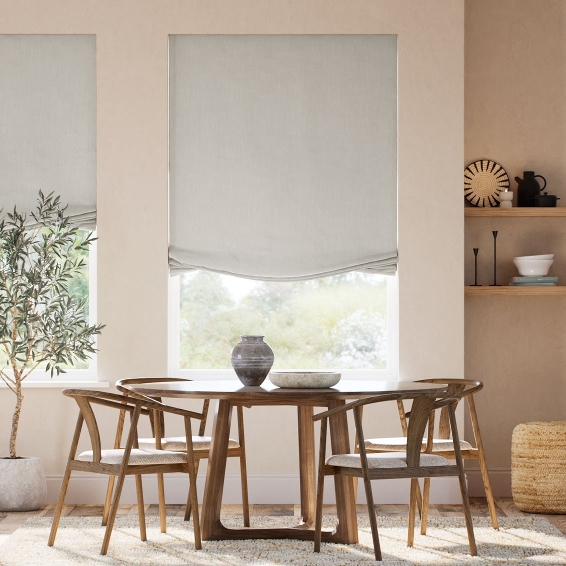 Relaxed hissgardin Paleo Linen Stone