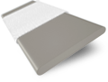Träpersienn i konstträ Pebble Grey & Chalk - 50mm Slat sample image