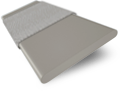 Träpersienn i konstträ Pebble Grey & Smoke - 50mm Slat sample image