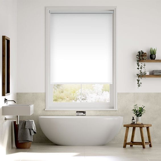 Rullgardin Elektrisk PVC Blackout White