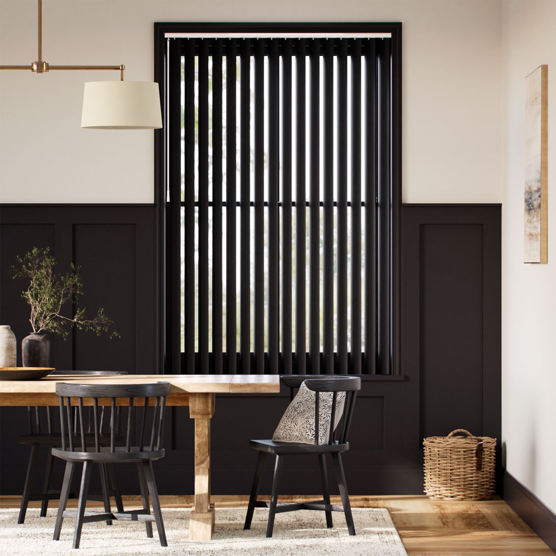 Lamellgardin Rigid PVC Tokyo Midnight
