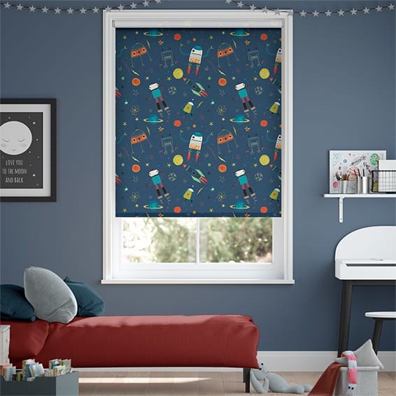 Mörkläggande rullgardin Robbie Robonaut Space Blue