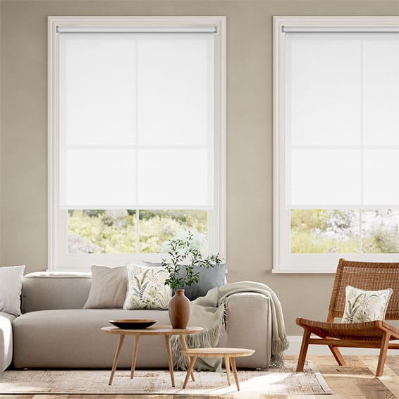 Ljusfiltrerande rullgardin Valencia Lilywhite
