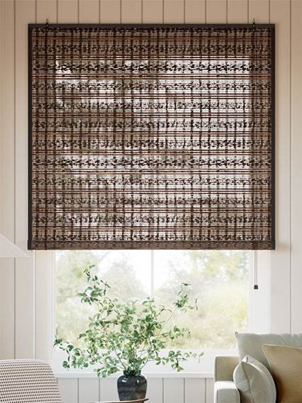 Rosario Walnut & Acorn Bambu rullgardin roll-up thumbnail image
