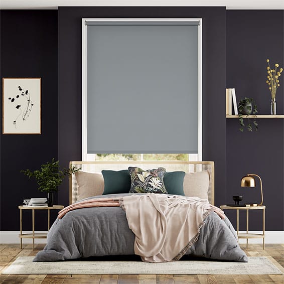 Mörkläggande rullgardin Sevilla Blue Grey 