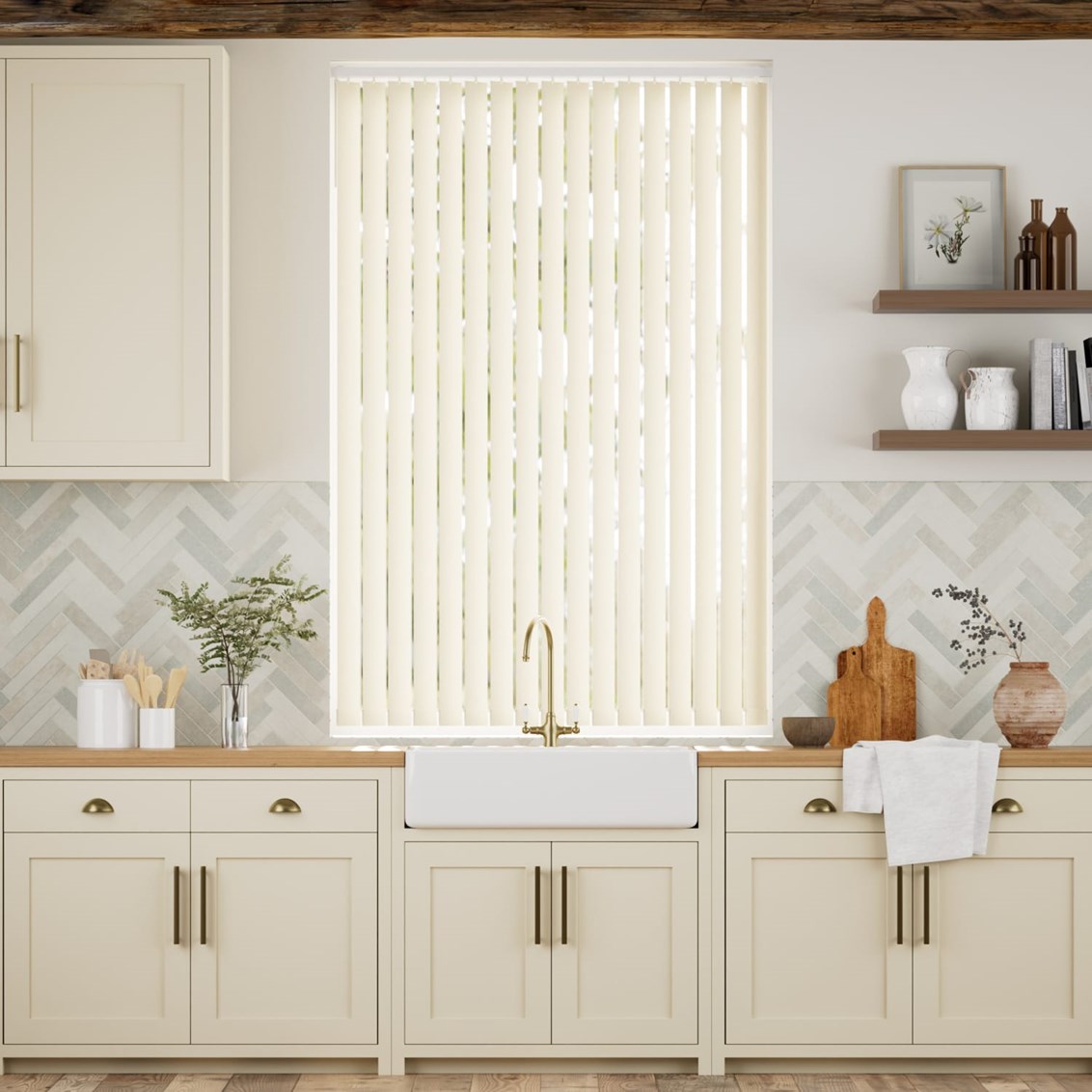 Lamellgardin Sevilla Cottage Cream