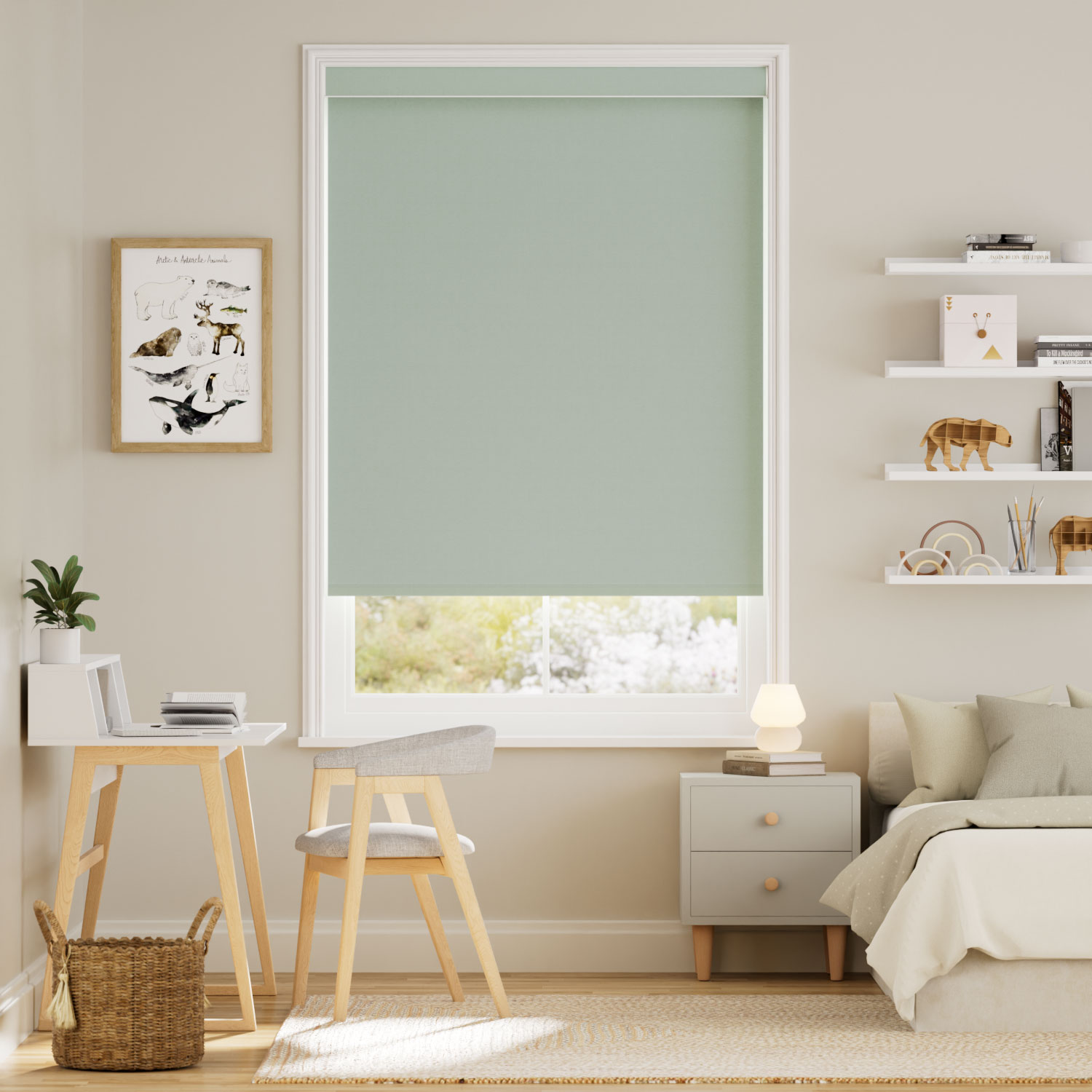 Rullgardin Elektrisk Sevilla Pistachio