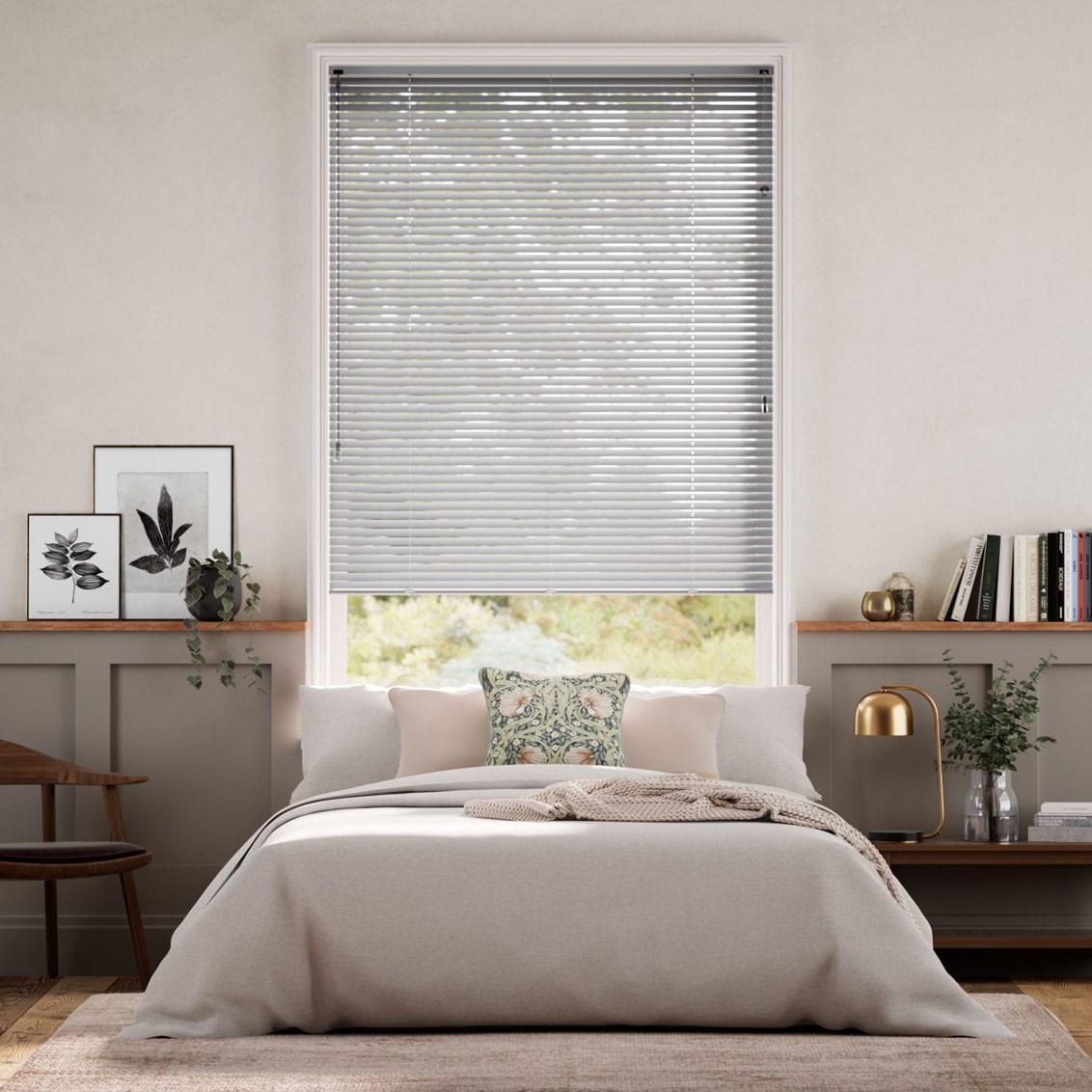 Persienner Spirit Light Grey - 25mm -lameller