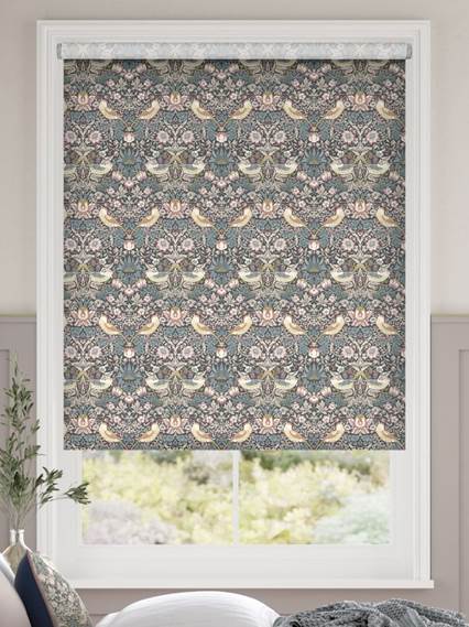 Twist2Fit William Morris Strawberry Thief Vintage Blush Rullgardiner thumbnail image