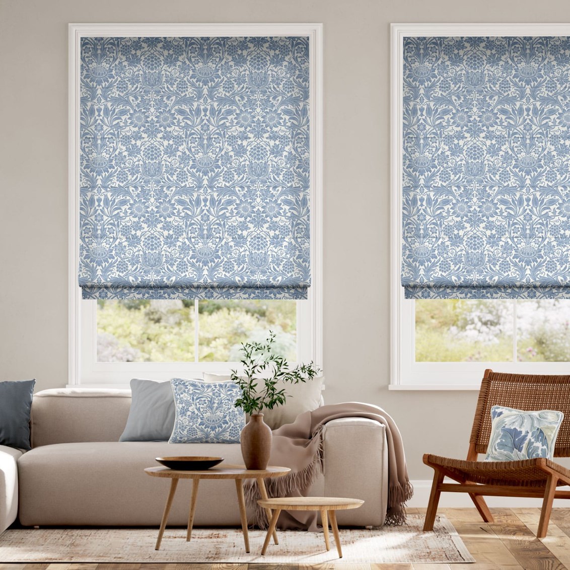Hissgardin William Morris Sunflower Vintage Blue