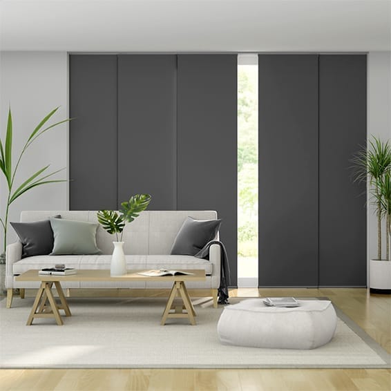 Panelgardin Titan Kendall Charcoal