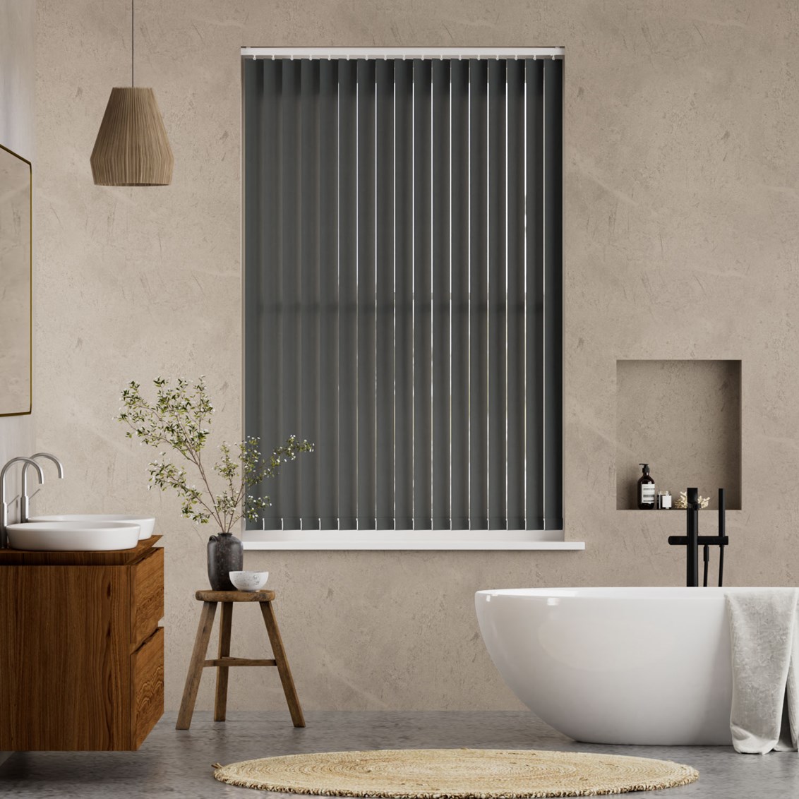 Lamellgardin Toledo Gunmetal Grey