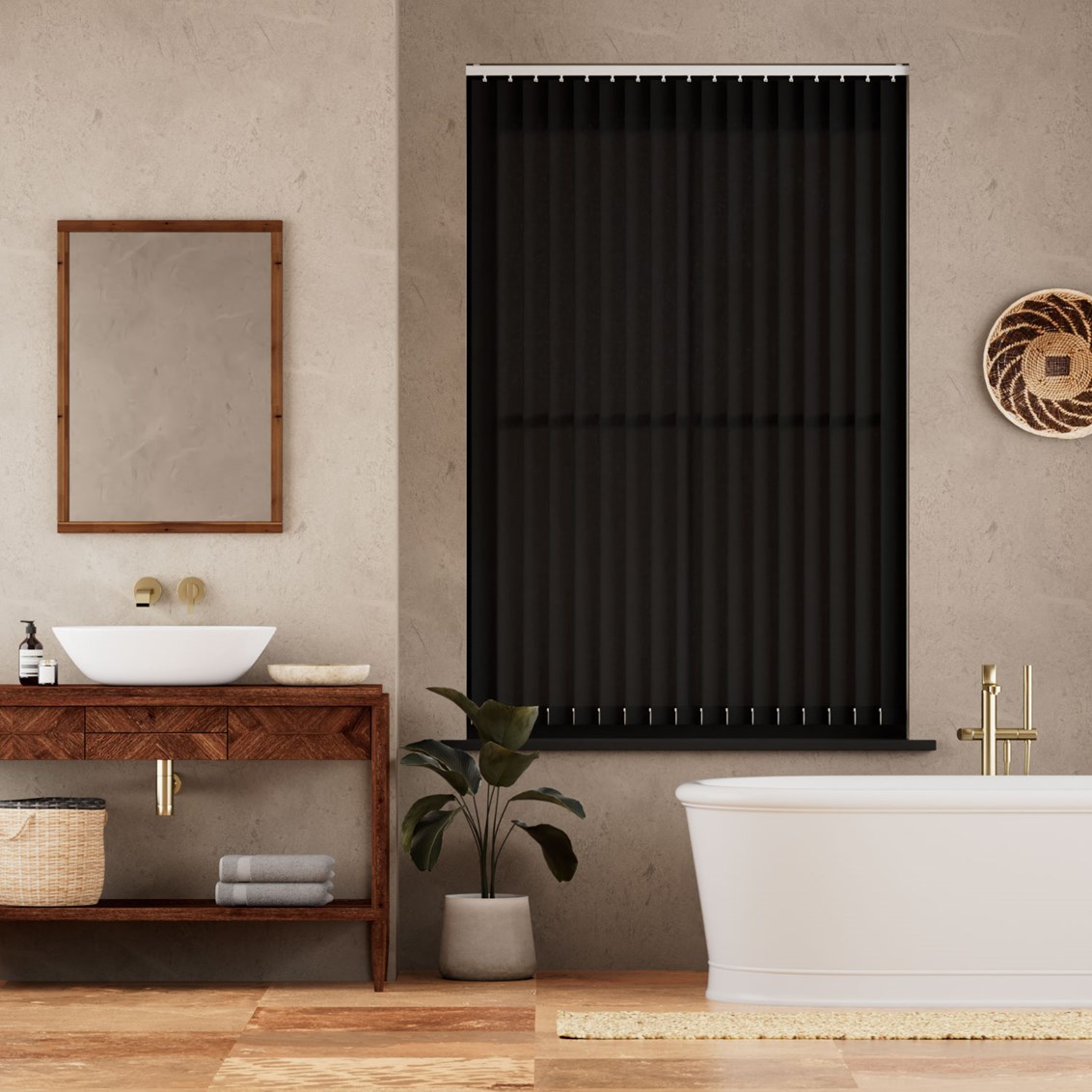 Lamellgardin Toledo Jet Black