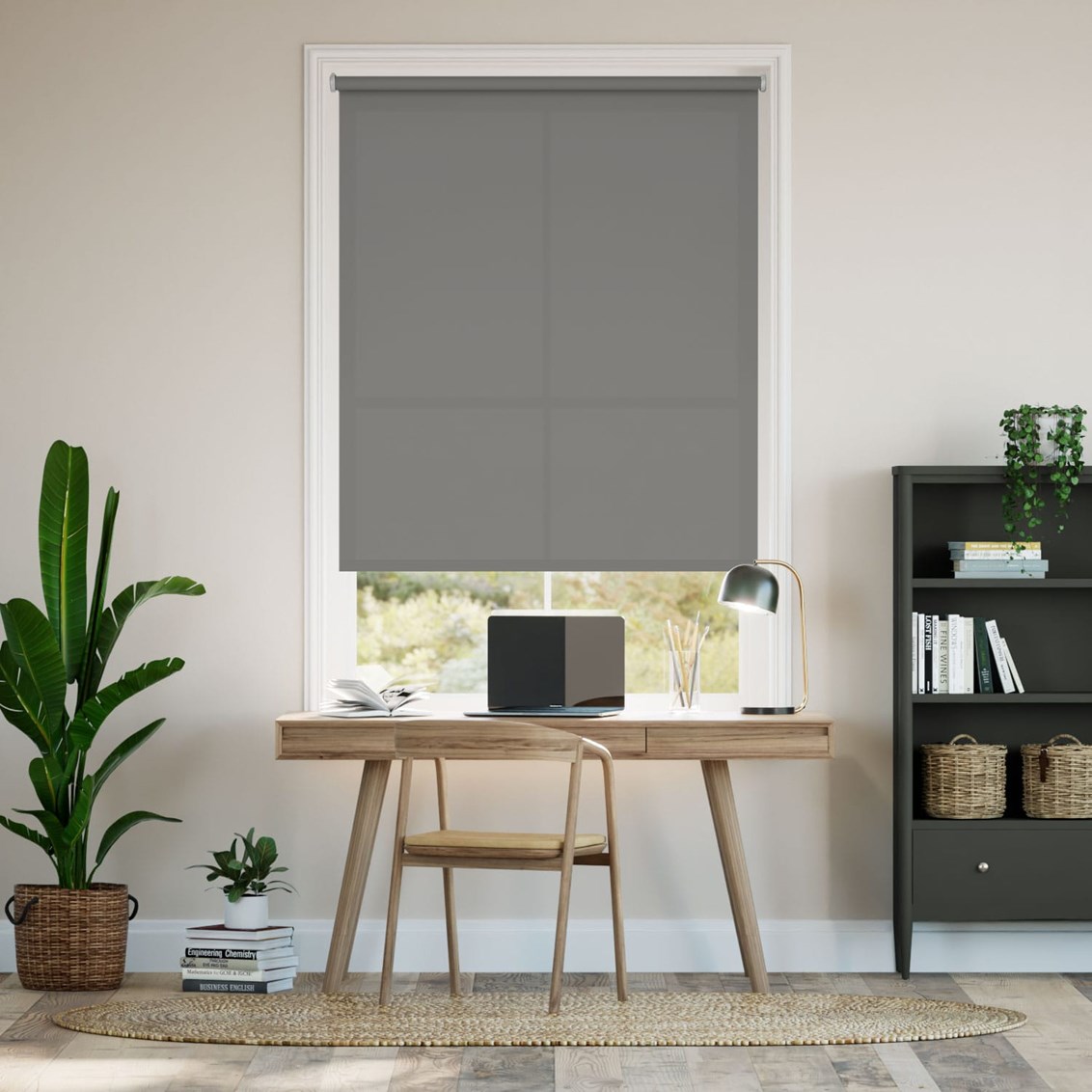 Ljusfiltrerande rullgardin Valencia Neutral Grey