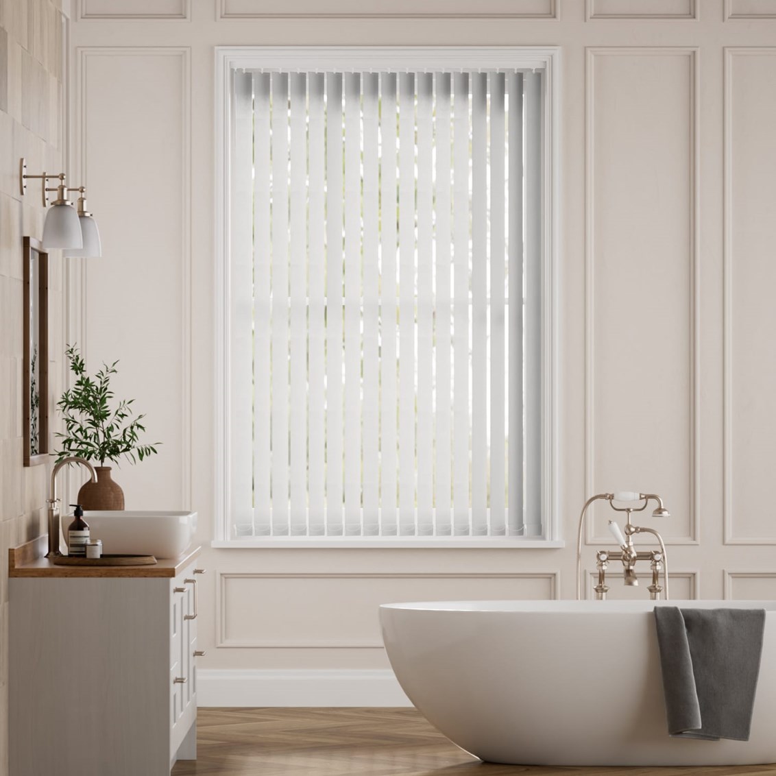 Lamellgardin Grey PVC Blackout