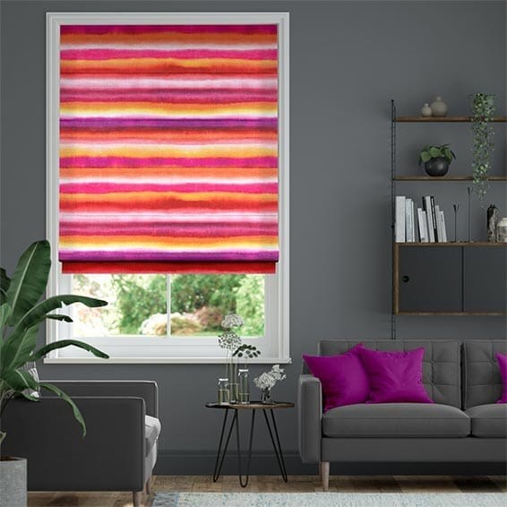 Hissgardin Watercolour Stripe Sunset
