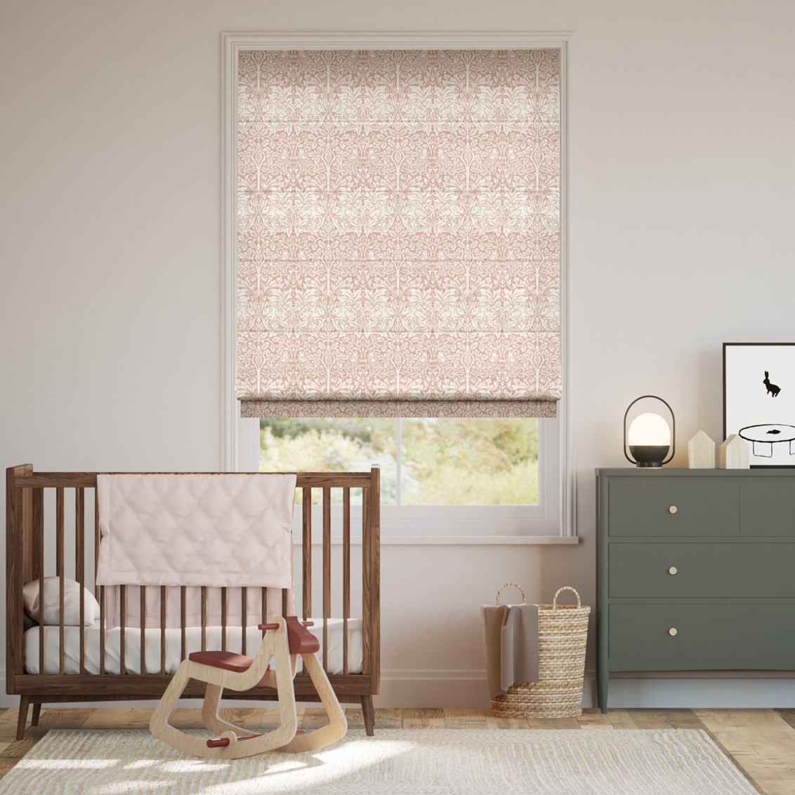 Hissgardin William Morris Brother Rabbit Soft Pink
