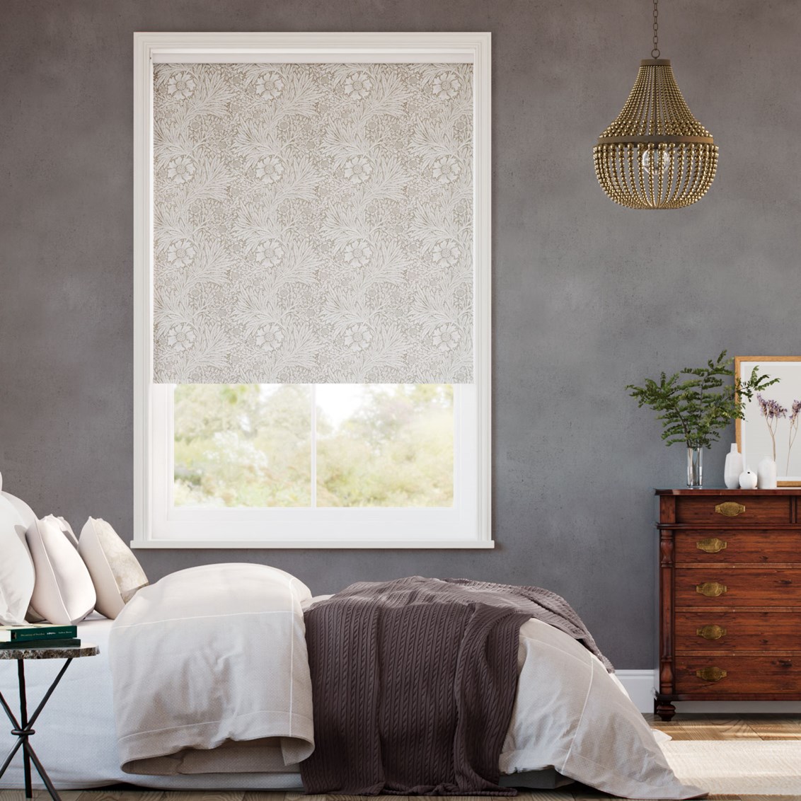 Rullgardin Twist2Fit William Morris Marigold Jacquard Linen