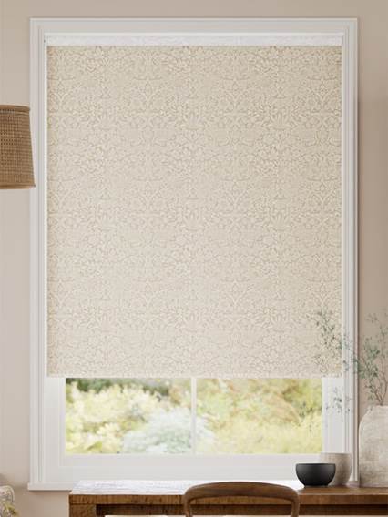 Elektrisk rullgardin William Morris Strawberry Thief Jacquard Soft Gold Rullgardiner thumbnail image