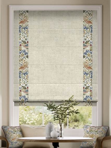 William Morris Strawberry Thief Natural & Paleo Linen Vintage Cream Hissgardiner thumbnail image