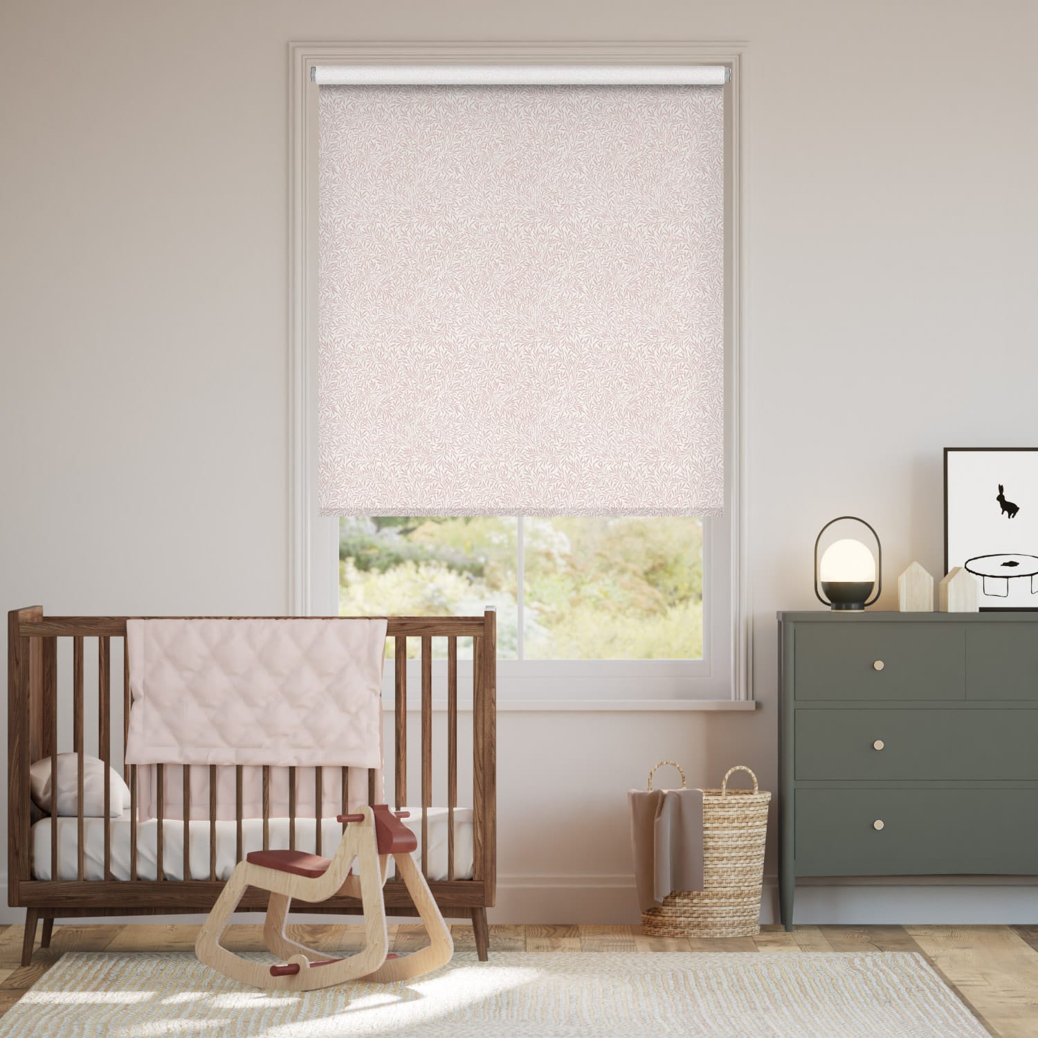 Rullgardin William Morris Willow Blush 