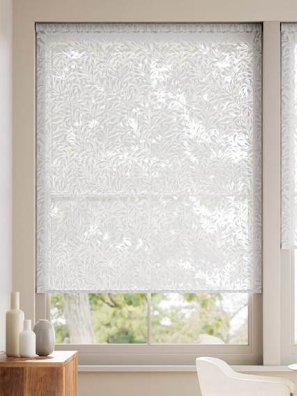 William Morris Willow Bough Voile Silver Rullgardiner thumbnail image