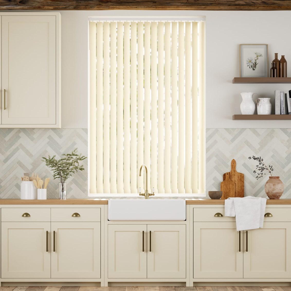 Lamellgardin Williamsburg French Cream