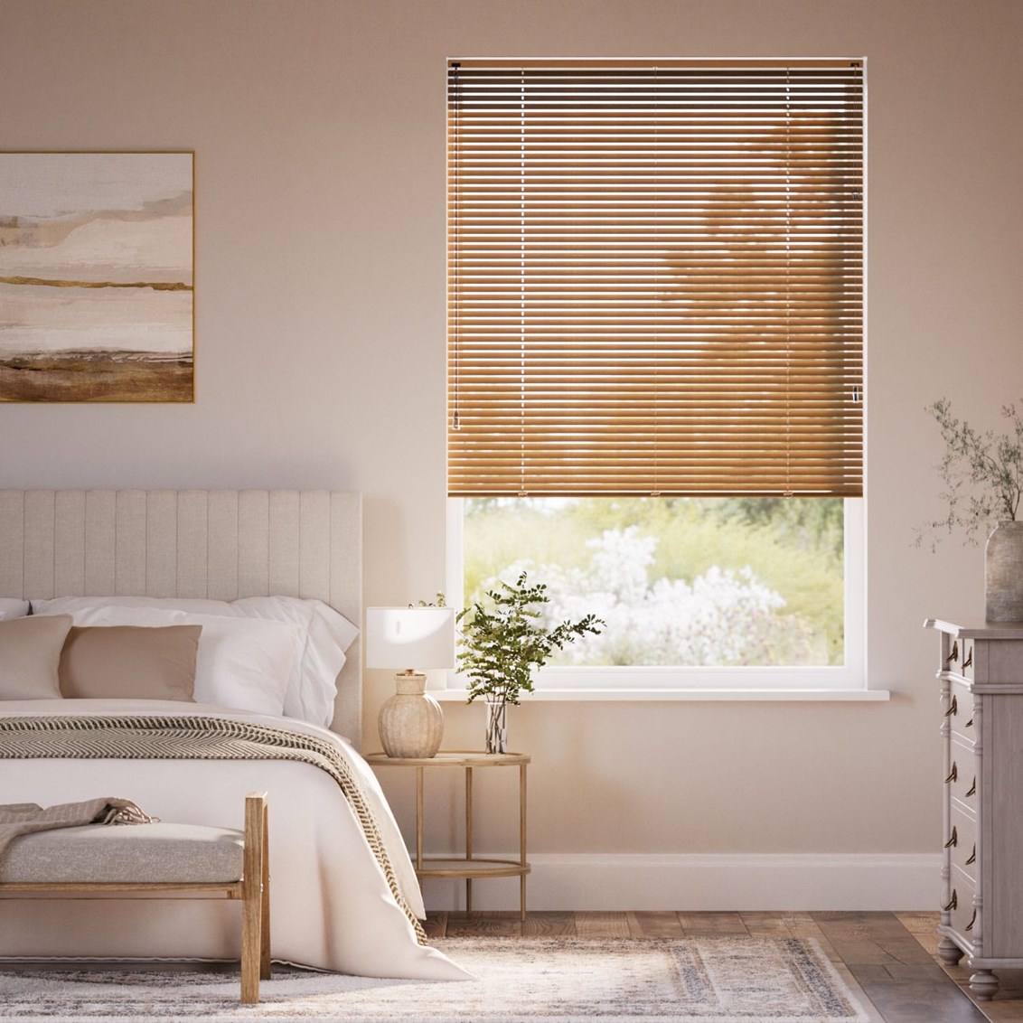 Aluminiumpersienn Woodgrain Antique Oak - 25mm Slat